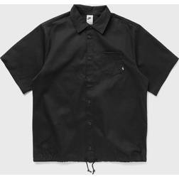 Nike Club Men's Button-Down Short-Sleeve Top - Black