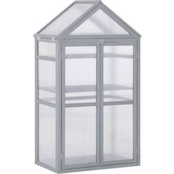 OutSunny 54" Wooden Cold Frame Greenhouse for Plants Pc