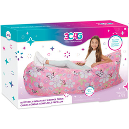 Make It Real Three Cheers For Girls Butterfly Inflatable Kids Lounge Chair, One Size, Multiple Colors Multiple Colors