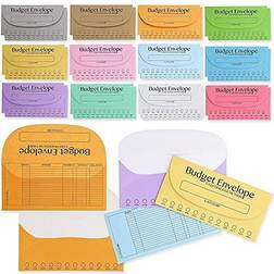 Juvale 96 pack budgeting envelopes for money saving challenge, tracking funds, 6.5 x 3"