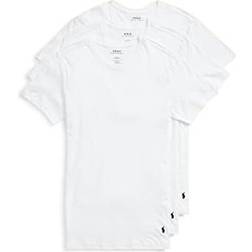 Polo Ralph Lauren Men's Slim Fit Wicking Crew Undershirts 3-pack - White