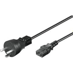 QBULK Power kabel DK EDB m/jord C13 Sort 5m