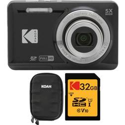 Kodak pixpro friendly zoom fz53 digital camera black with case and memory card