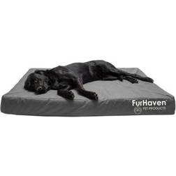FurHaven Water-Resistant Indoor-Outdoor Logo Print Mattress Egg Crate Orthopedic Dog Bed