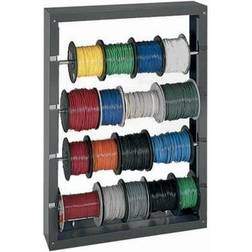 Durham Wire Spool Rack: 4 Levels 26-1/8" Wide, 37-1/8" High, Gray Part #368-95