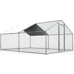 Chicken Runs Hen House for Yard with Waterproof and Anti-UV Cover 130.7 Square Feet