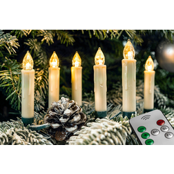 Jernia Wireless Weihnachtsbaumbeleuchtung 10 Lampen 10Stk.