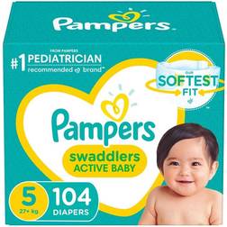 Pampers Swaddlers Active Size 5 27+kg 104pcs