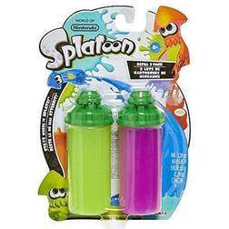 Nintendo World of splatoon splattershot refill 2-packs. blue & orange variants