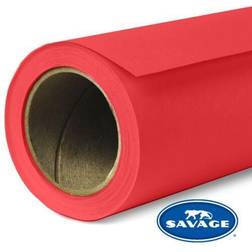 Savage Widetone Seamless Background Paper, 53"x18' Primary Red, #08