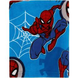 NoJo Marvel Spiderman Wall Crawler Spider Webs Toddler Blanket