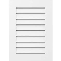 Ekena Millwork 24 Vertical Surface Mount PVC Gable Vent: Functional with Standard