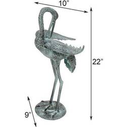 Achla Designs PC-01 Preening Crane Pair Statue