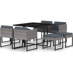 vidaXL 41933 Patio Dining Set, 1 Table incl. 4 Chairs