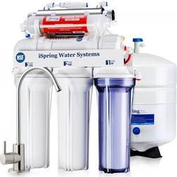 iSpring Water Systems NSF Certified Under Sink 7-Stage Reverse Osmosis Drinking Filtration w/ Alkaline Remineralization Multi Color