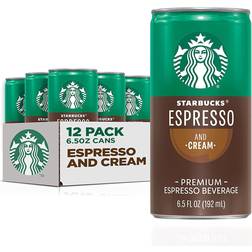 Starbucks Espresso & Cream Cans 6.5fl oz 12
