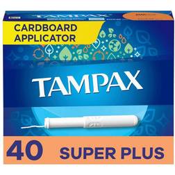 Tampax Cardboard Super Plus Unscented 40-pack