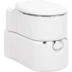 vidaXL Integrated Camping Toilet White 24 17 L HDPE&Steel