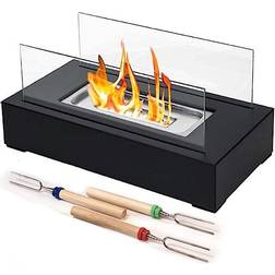Rozato Tabletop Fire Pit with Roasting Sticks