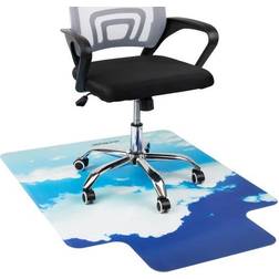 Mind Reader 9-to-5 Collection Office Chair Mat Lip Clouds