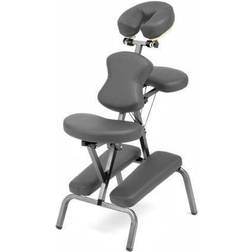 Portable foldable steel massage chair w/bag folding travel spa/tattoo bench