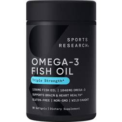 Sports Research Triple Strength Omega 3 Fish Oil 90