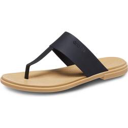 Crocs Women's Tulum Flip Flops, Black/Tan