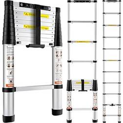 Vevor telescoping ladder aluminum extension step 10.5 ft multi-purpose portable