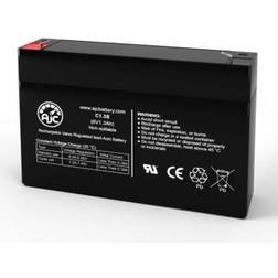 AJC Panasonic LC-R061R3PU Sealed Lead Acid Replacement Battery 1.3Ah, 6V, F1