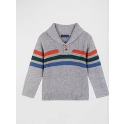Andy & Evan Boy's Multicolor Stripe Sweater, 2-7 Grey Stripe