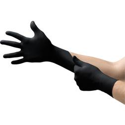Ansell Microflex Onyx N64 Disposable Nitrile Gloves, Latex-Free