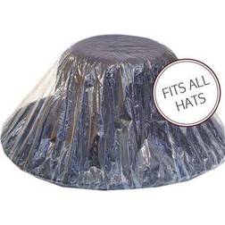 Hat Protector, Clear Plastic with Elastic for Perfect Fit, One Fits All