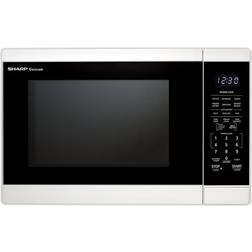 Sharp 1dot4 cf countertop microwave oven White, Black