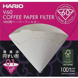Hario V60 Paper Filter White 01 100ct box