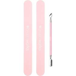 Brushworks cuticle pusher and files