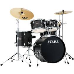 Tama IE50CBOW Imperialstar 5-Piece Drum Kit, Meinl HCS Cymbals, Black Oak Wrap