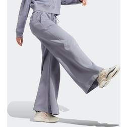 adidas Lounge Fleece Wide bukser Silver Violet