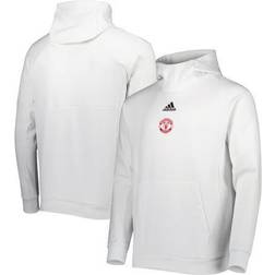 adidas Manchester United '22 White Pullover Travel Hoodie, Men's
