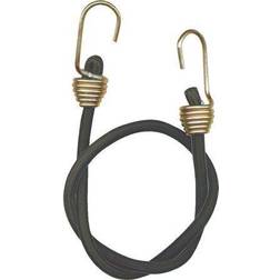 Keeper Heavy-Duty Bungee Cords, Dichromate Hooks, 24, Black, 10/Pack 130-06180 Quill Black