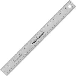 Office Depot Stainless Steel Ruler 12in. NB-20110510 SILVER