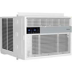 hOmeLabs 10,000 BTU Window Air Conditioner with Smart Control – Low Noise AC Unit with Eco Mode, LED Control Panel, Remote Control New 2022 Model