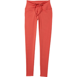 Pink Adjustable Waist Ruched Leggings - Nantucket Red