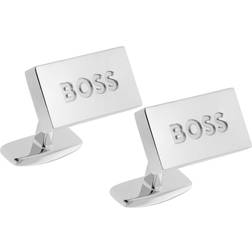 Hugo Boss 50495115-260 Manschettenknöpfe Silberfarben B-Iconic