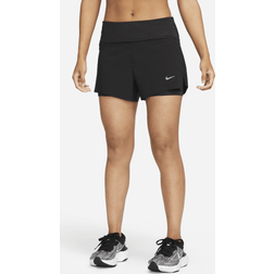 Nike Dri-FIT Swift Mid-Rise 2in1 3'' Short Women Schwarz, XL