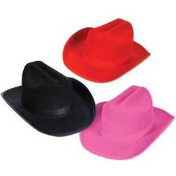 Fun Express Black Cowboy Hat Apparel Accessories Piece