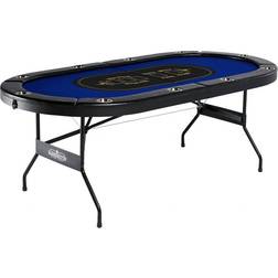 10 Player Blue Poker Table