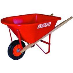 Fully Functional Metal Frame Poly Bed Wheelbarrow for Children Red