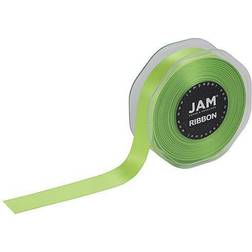 Jam Paper Double Faced Satin Ribbon 7/8 In x 25 Yds 1/Pack Lime Green