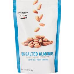 Amazon Wickedly Prime Sprouted Almonds Unsalted 18