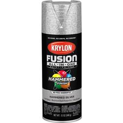 Krylon Fusion All-In-One Spray Paint Hammered Silver 12 oz
